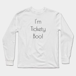 Art Deco Tickety Boo Long Sleeve T-Shirt